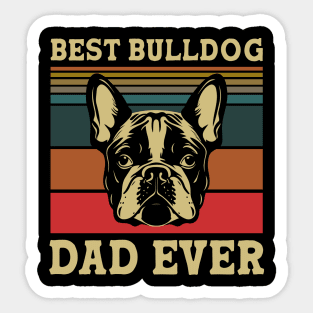 Best French Bulldog Dad Ever Sticker